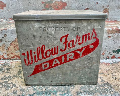 old metal dairy boxes|antique milk boxes.